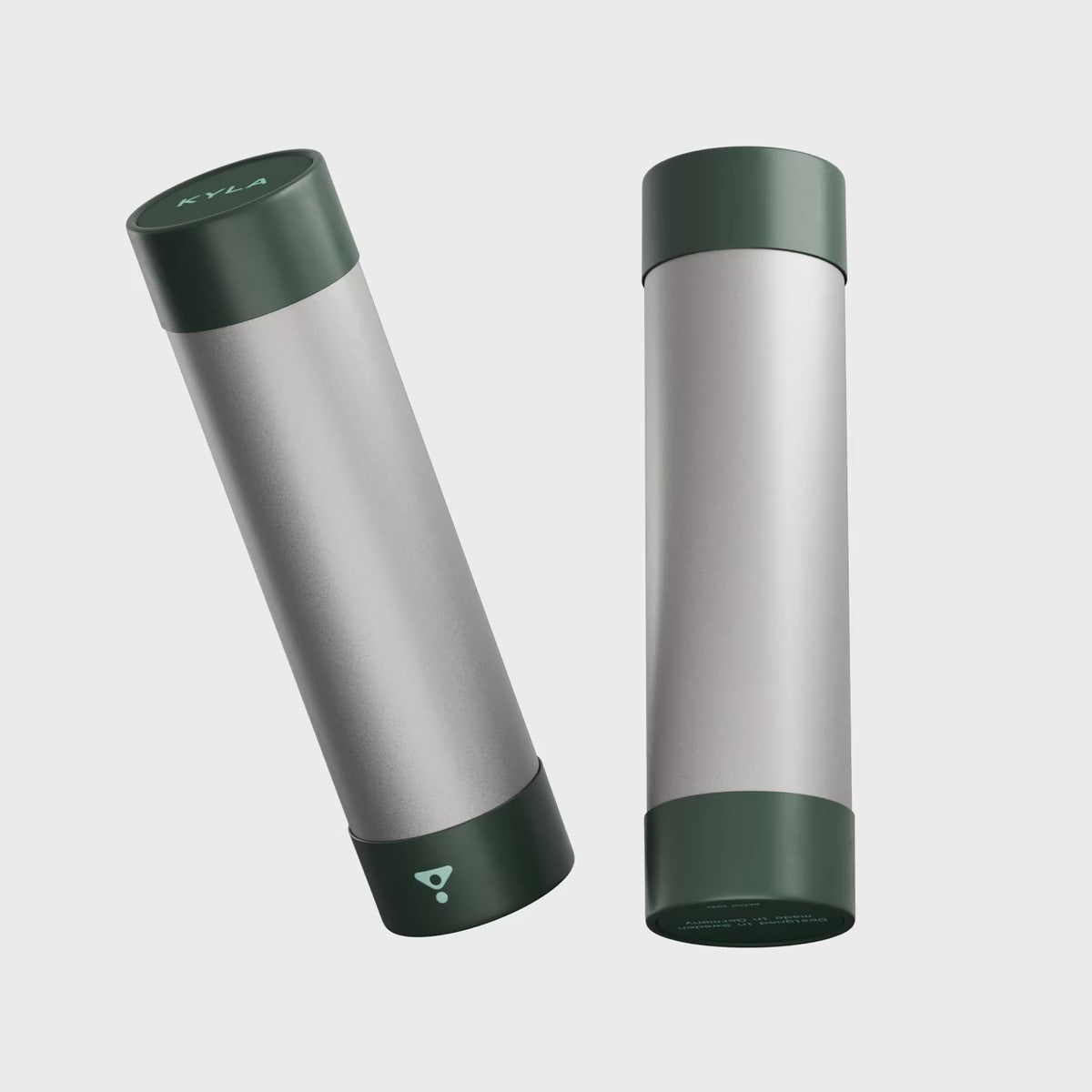 KYLA Performance palm cooling device rotating product render showing heat regulation tool for athletes between sets and intervals