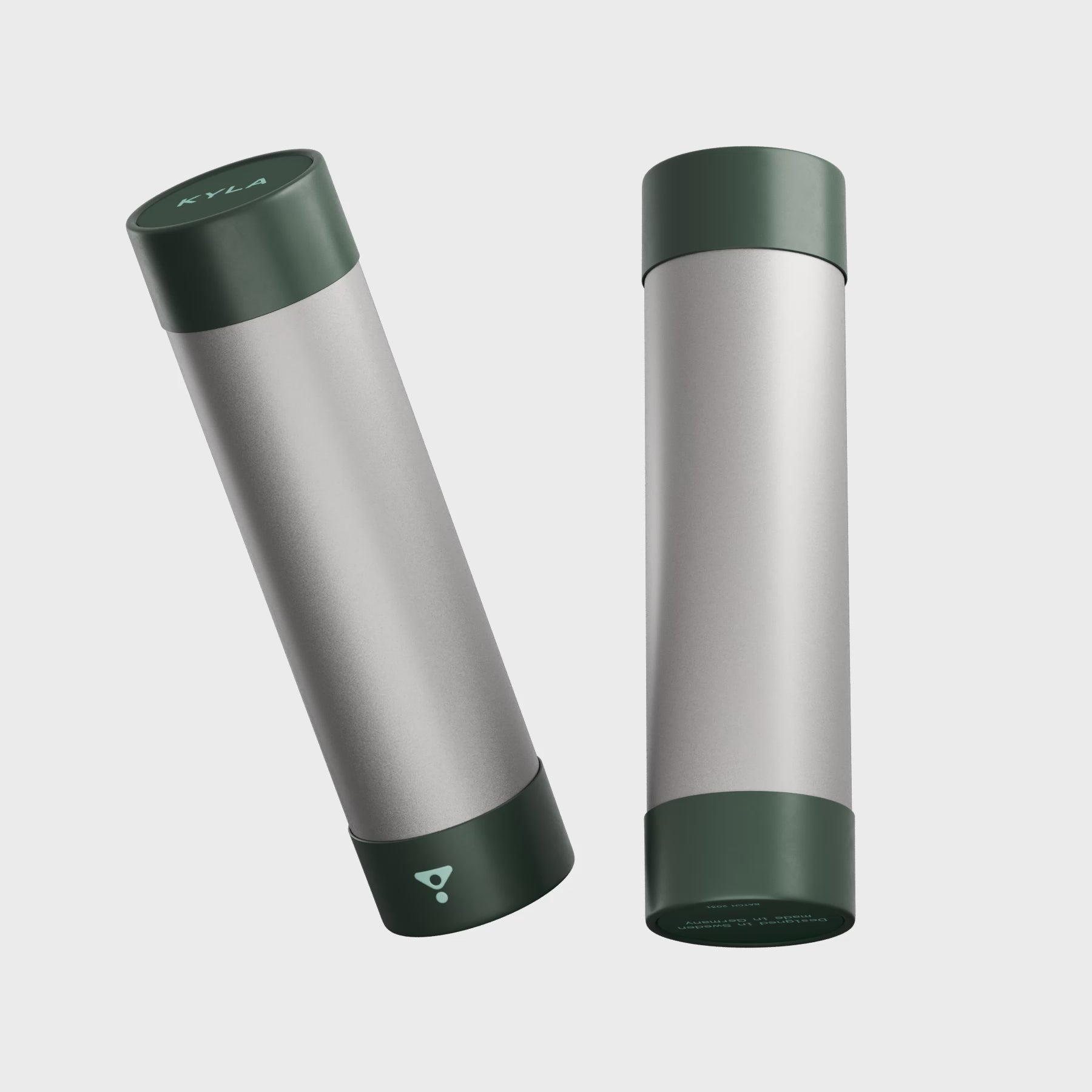 KYLA Performance palm cooling device rotating product render showing heat regulation tool for athletes between sets and intervals